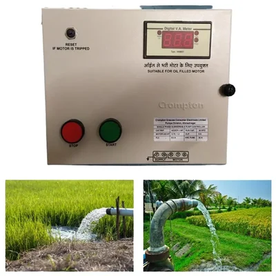 Crompton 1HP Single Phase Digital Starter Control Panel for 3VO/4VO Series Oil Filled Motor (NODCP1-NP)- 1 Year Warranty